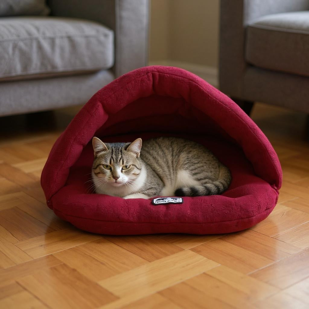 The CatKind Cave Calming Cat Bed