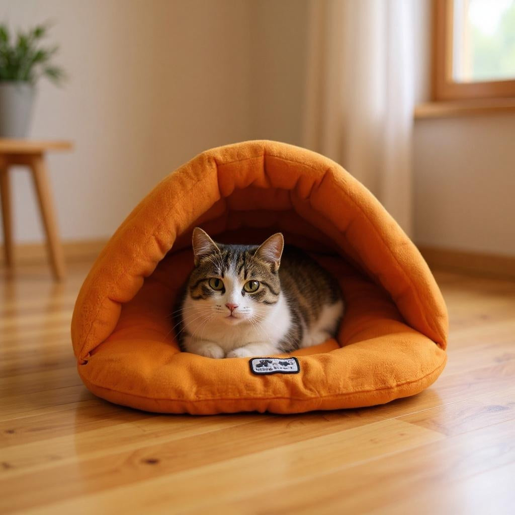 The CatKind Cave Calming Cat Bed