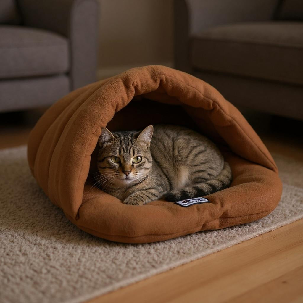 The CatKind Cave Calming Cat Bed